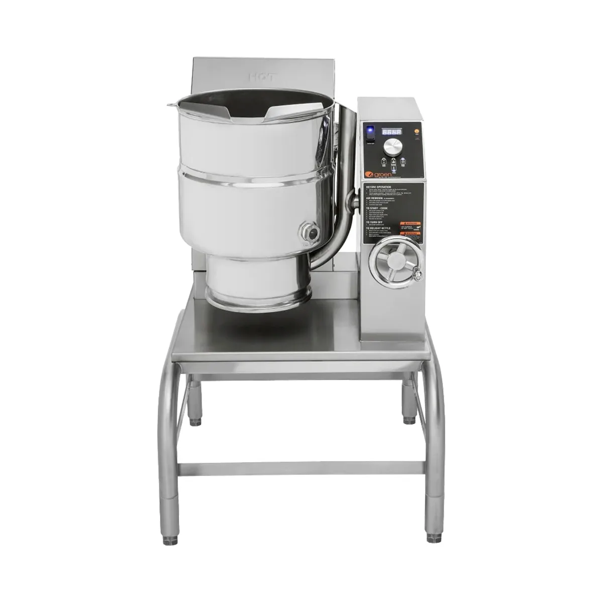 Groen TDHC-24C 6 Gallon Countertop Tilting 2/3 Steam Jacketed Gas Kettle, 31.000 BTU