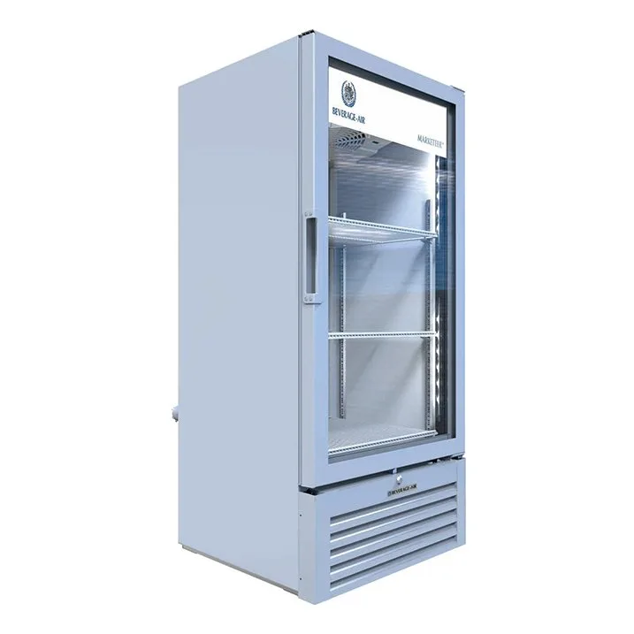 Beverage Air MT10-1W 24" 1-Section Marketeer Glass Door Merchandiser in White, 9.43 cu. ft.