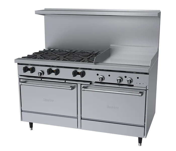 Garland US Range X60-6G24RR-SIGNATURE 60" Gas Restaurant Range
