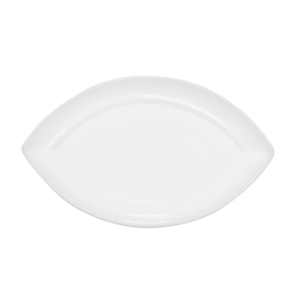 CAC China RCN-SW9 Swallow Platter 9"Lx5-3/8"Wx1/2"H Porcelain Dishwasher/Oven/Microwave Safe- 1 Dozen