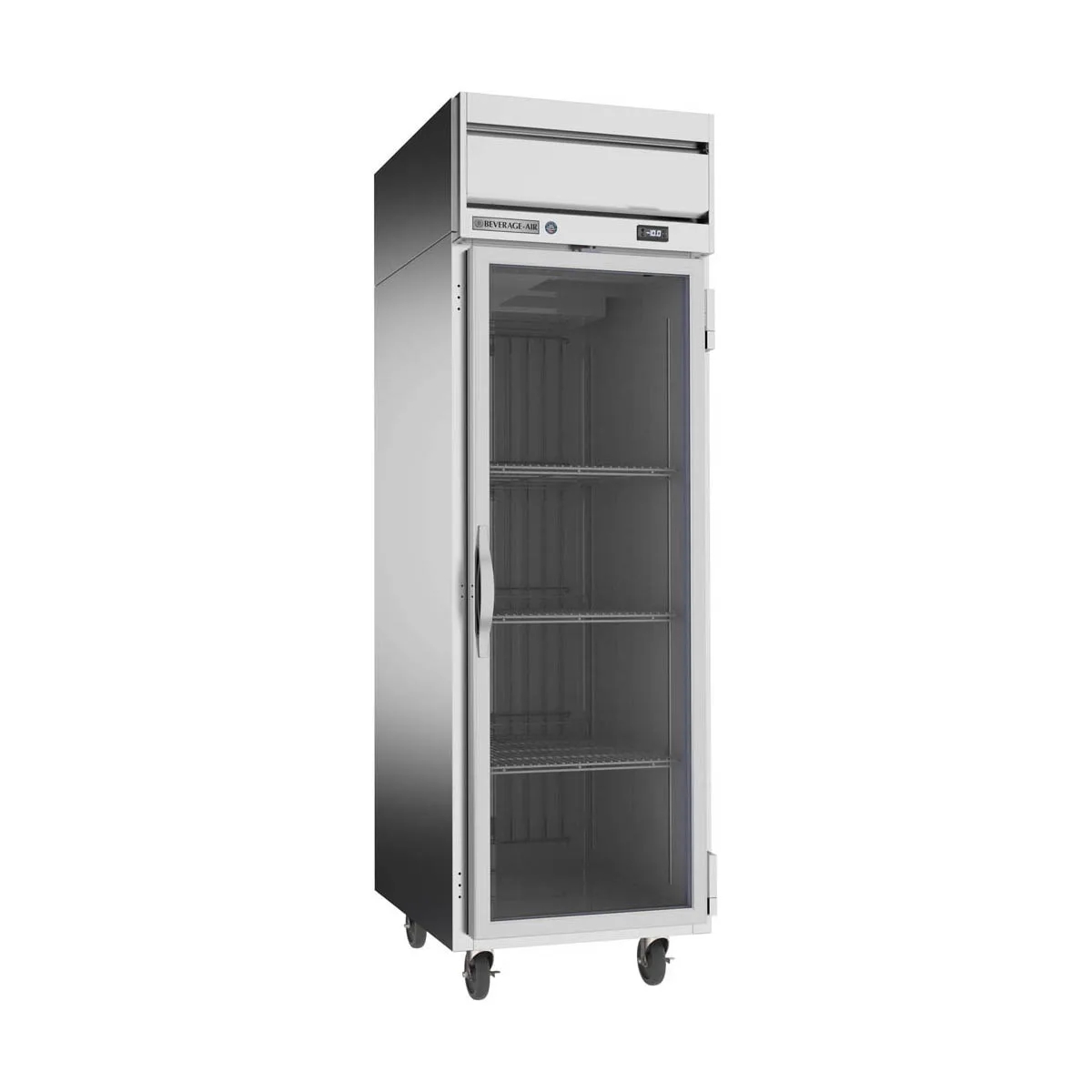Beverage Air HFP1HC-1G 26" 1-Glass Door Reach-In Freezer, Top Mount, 21 cu. ft., Stainless Steel Front