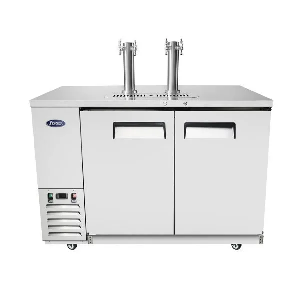 Atosa USA MKC58GR 57" 2 Towers Draft Beer Cooler Dispenser, 17.3 cu. ft. - Open box