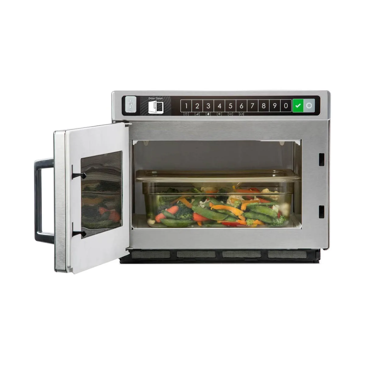 Amana HDC212 2100W Heavy Duty Commercial Microwave Oven, 0.6 Cu. Ft., 208/240V