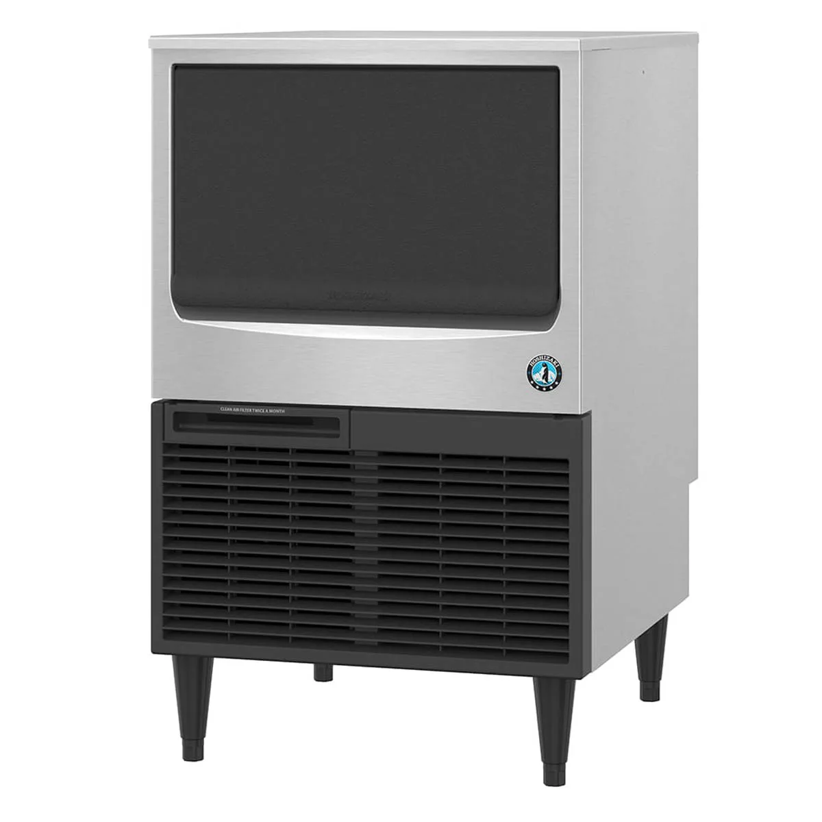 Hoshizaki KM-161BWJ 24" Water Cooled Crescent 153 lb Undercounter Ice Machine with 78 lb Bin, ADA