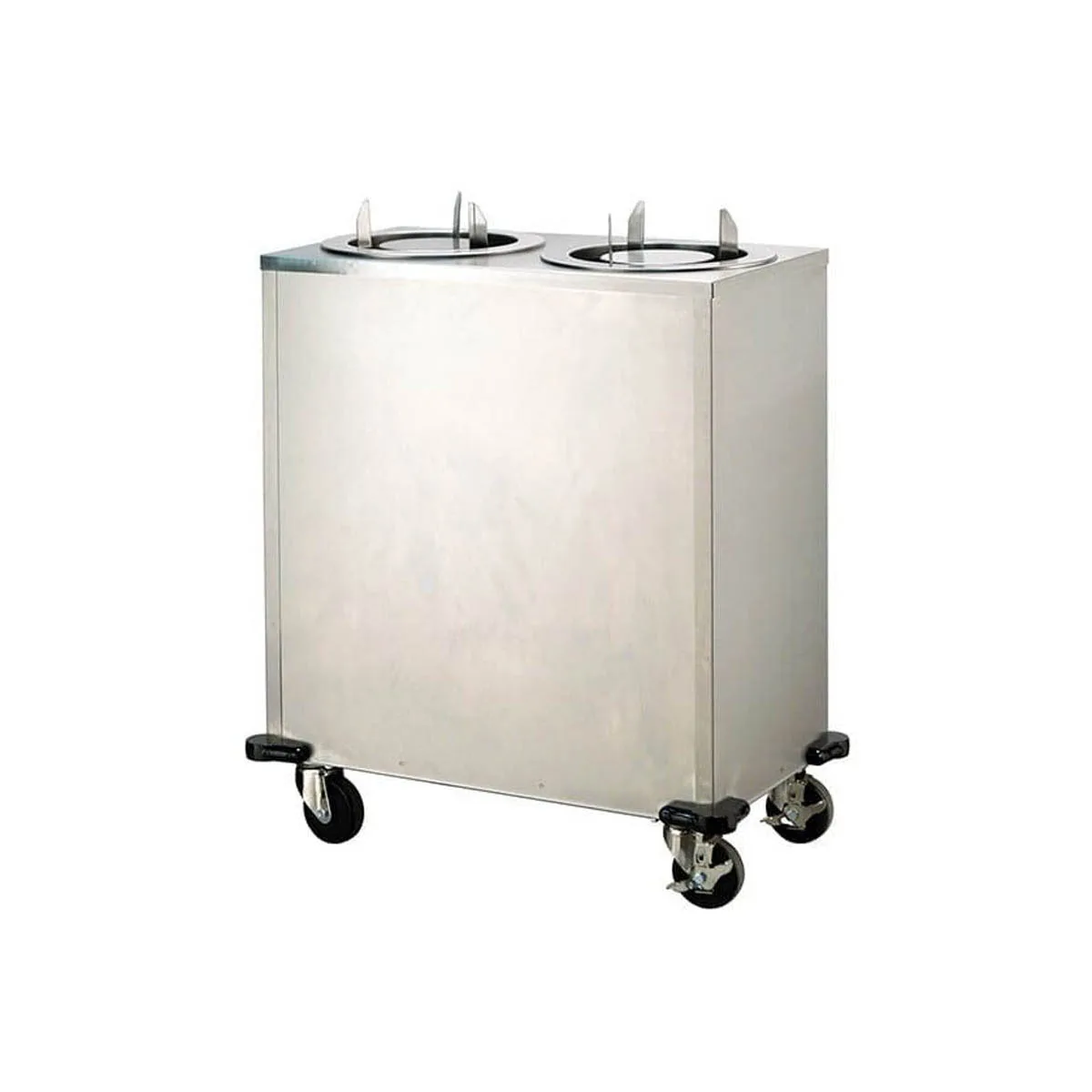 Lakeside 915 Mobile Enclosed Two Stack Non-Heated Adjust-A-Fit Dish Dispenser