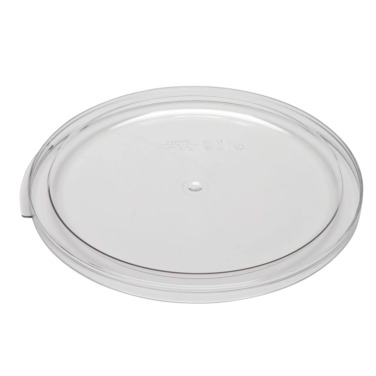 Cambro RFSCWC12135 Round Clear Polycarbonate Cover, Fits 12‑qt, 18‑qt, 22‑qt Containers, NSF