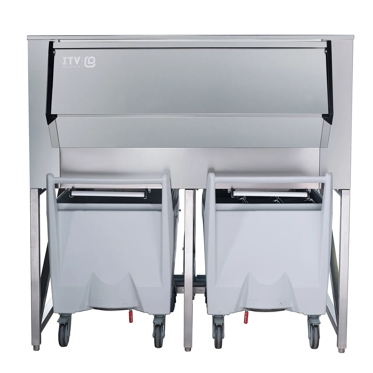ITV Ice Makers SCD-900 60" Ice Storage Bin with Transport Cart, 911 lb