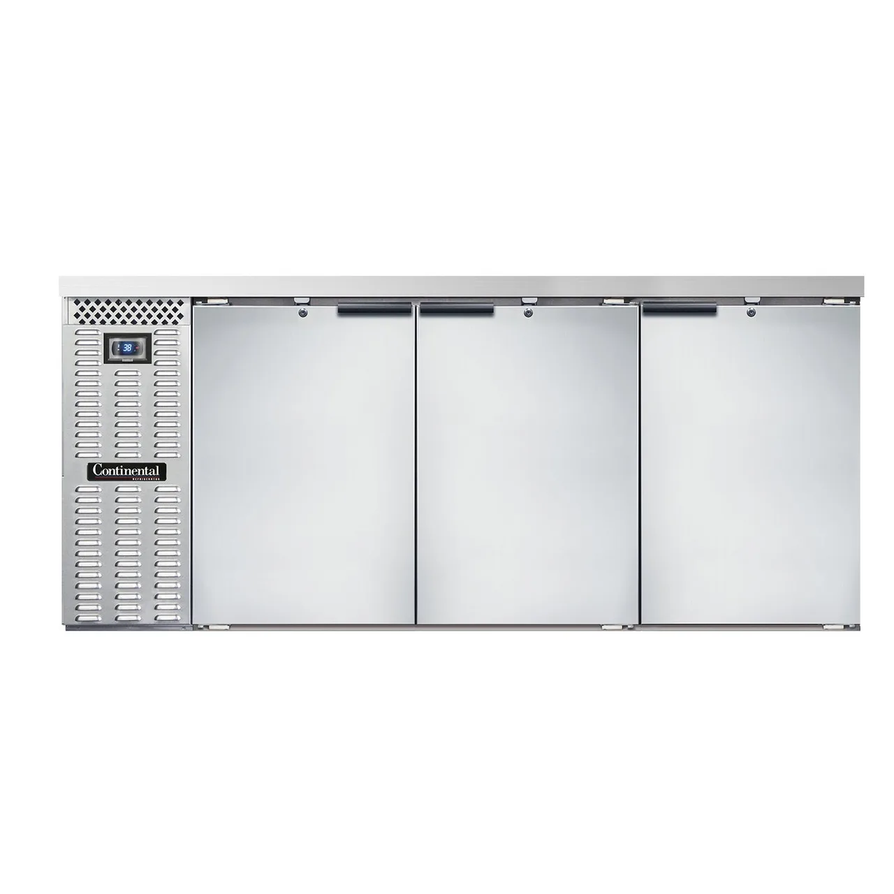 Continental Refrigerator BB79SNSS 79" Back Bar Cooler with Solid Door