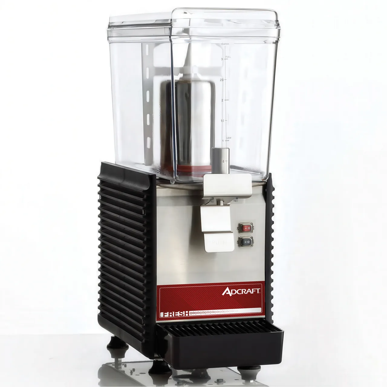Adcraft ADC1BRDD Beverage Dispenser with Single Bowl / Paddle Type - 3.0 Gal (each) - 440W