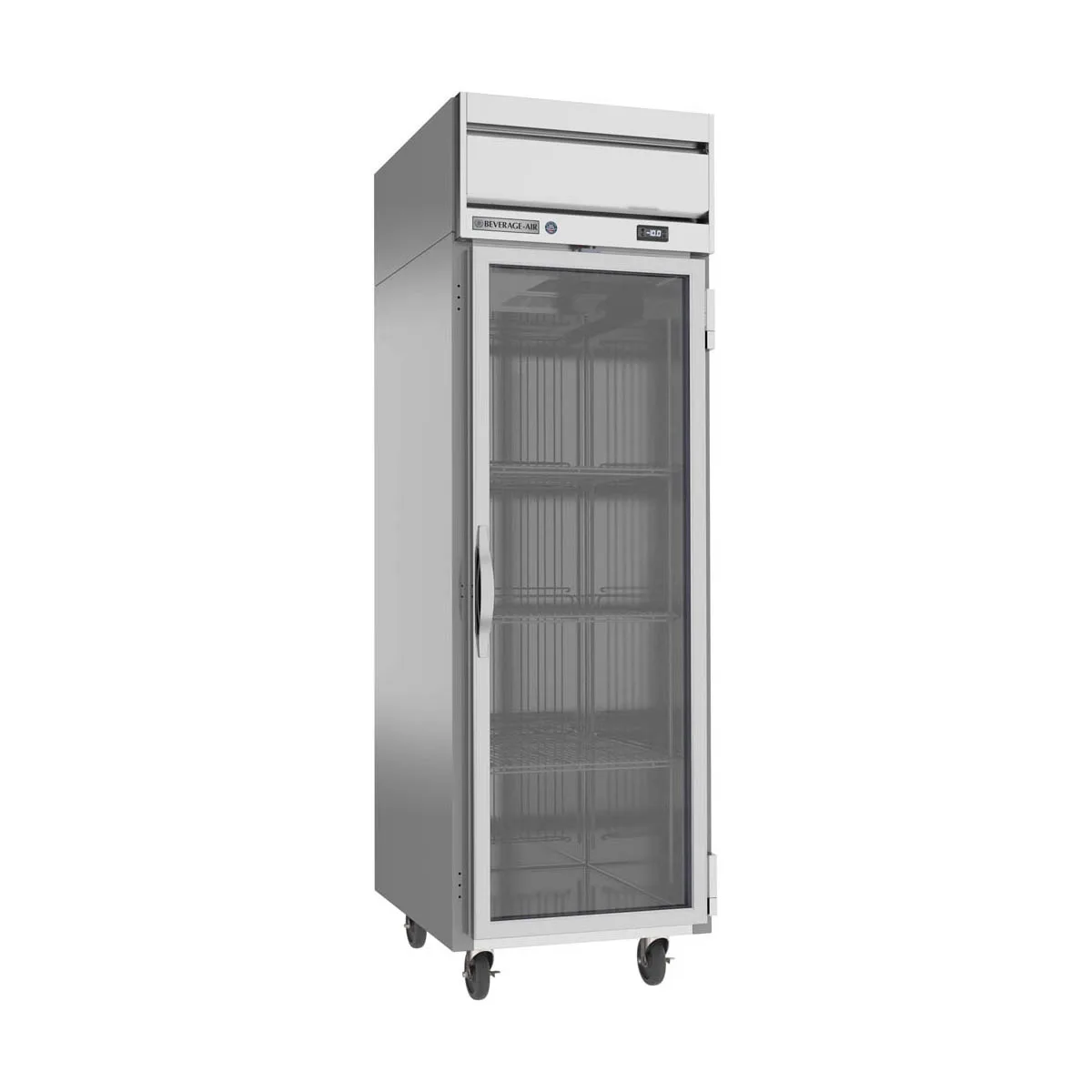 Beverage Air HFS1HC-1G 26" 1-Glass Door Reach-In Freezer, Top Mounted, 21 cu. ft., Stainless Steel Front