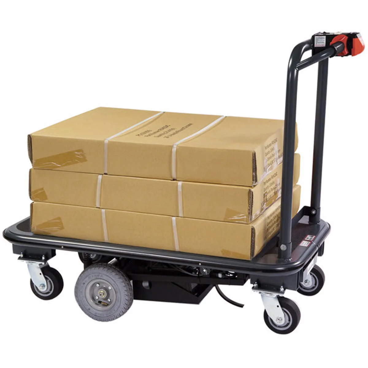 Lakeside 8165 Ergo-One Plus Power Platform Truck, 1500 lbs, 27x41, Steel Frame & Deck, 24V Motor