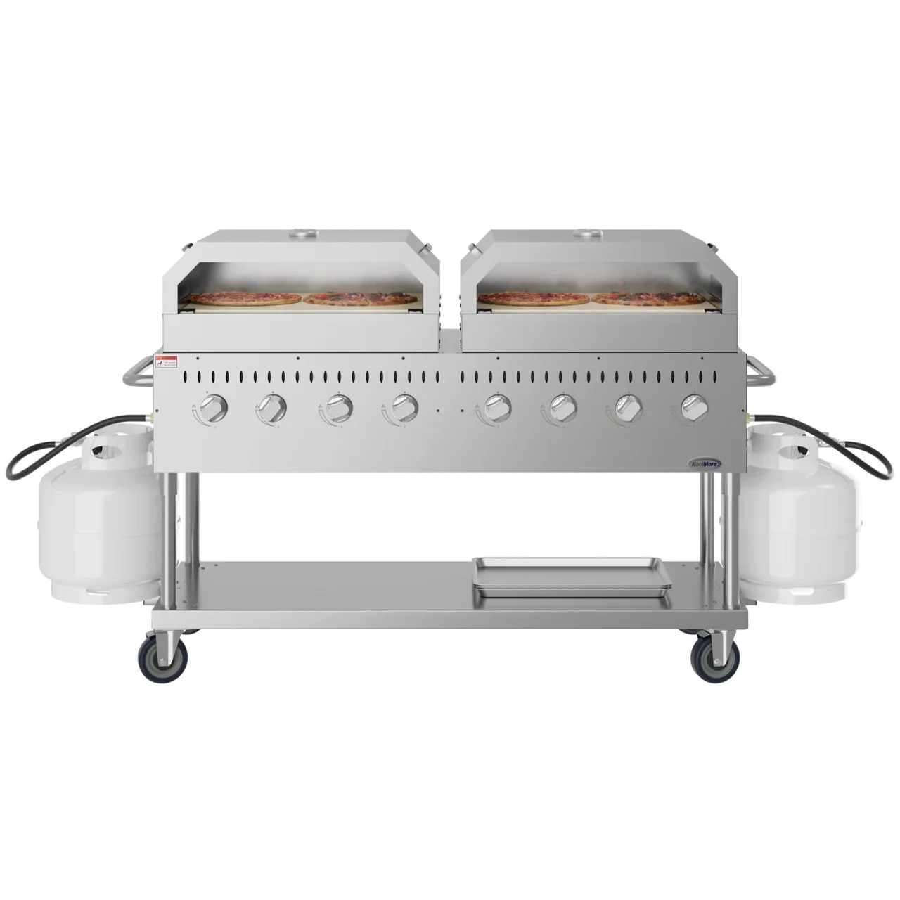 Koolmore CGKIT6-P30P30 60" Outdoor Gas Grill, (8) Burner