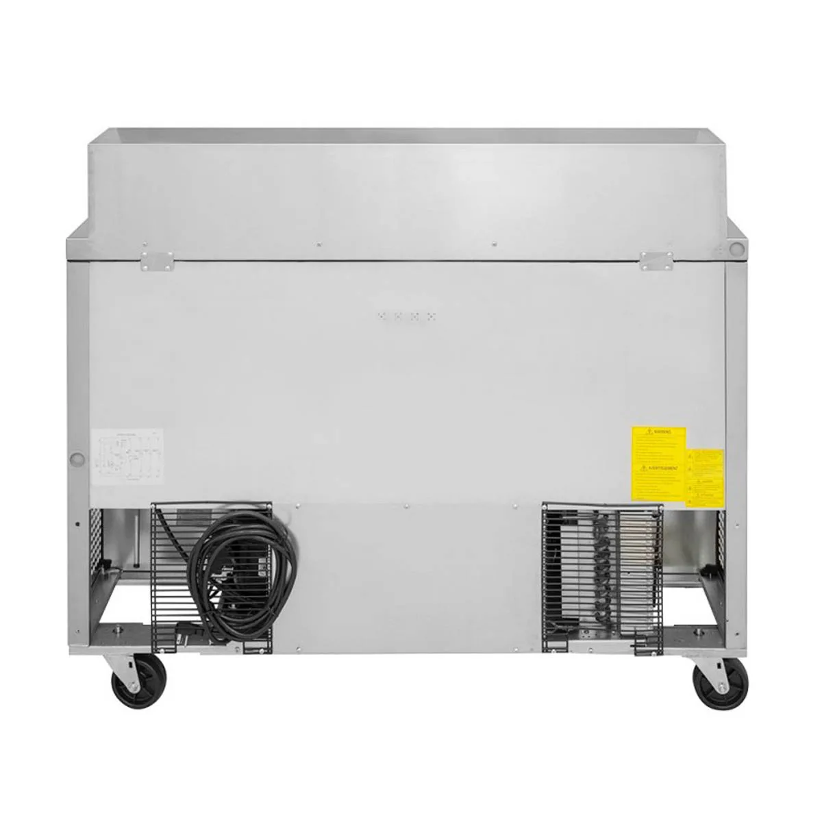 Turbo Air TST-48SD-D4-N 48" Two Section Sandwich / Salad Prep Table w/ 4 Drawers, 12 Pans