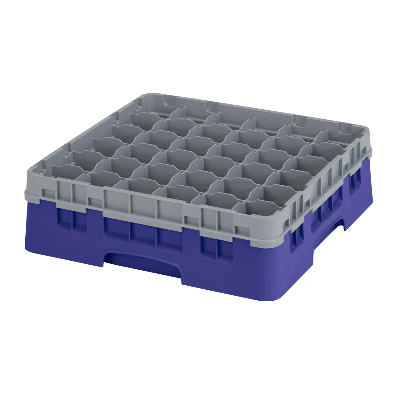 Cambro 36S418186 Camrack Glass Rack, Navy Blue, Full Size, 19-3/4 x 19-3/4, 36 Compartments