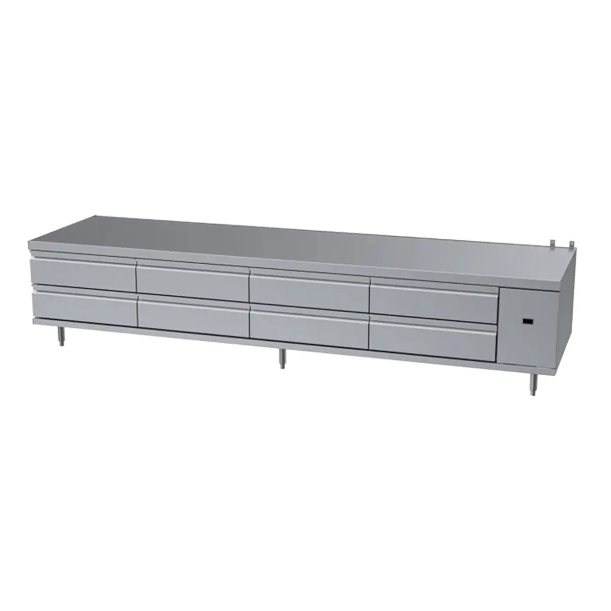 Garland US Range UN17R120 120" 8 Drawers Polar Cuisine Refrigerated Chef Base, Remote