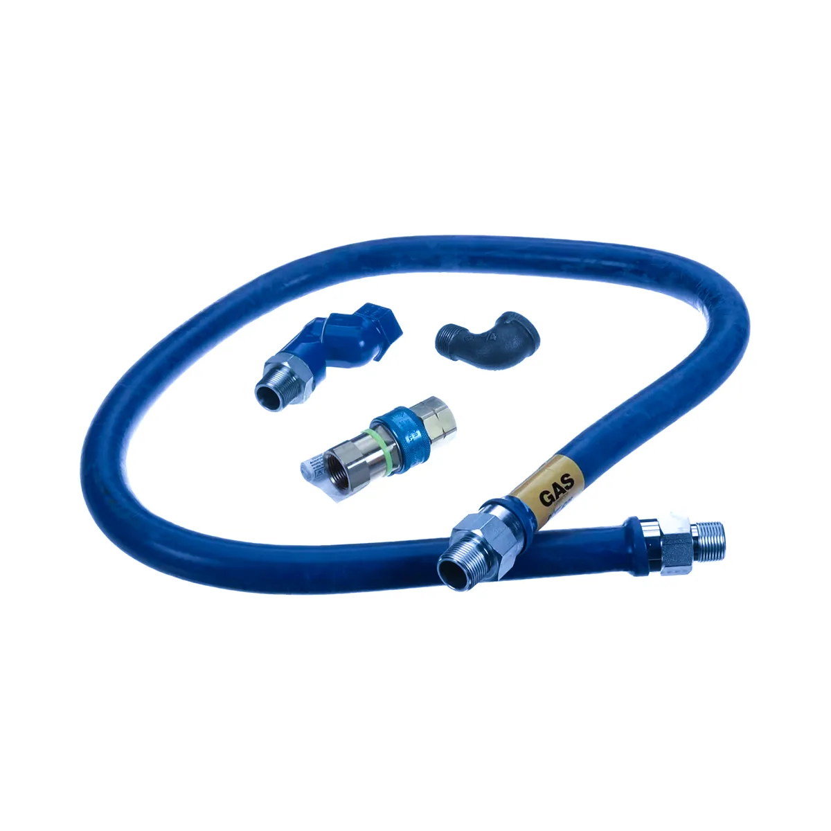 Dormont 1675BPQS60 SnapFast 60" Gas Connector Kit w/ Swivel MAX and Elbow, 3/4" Diameter