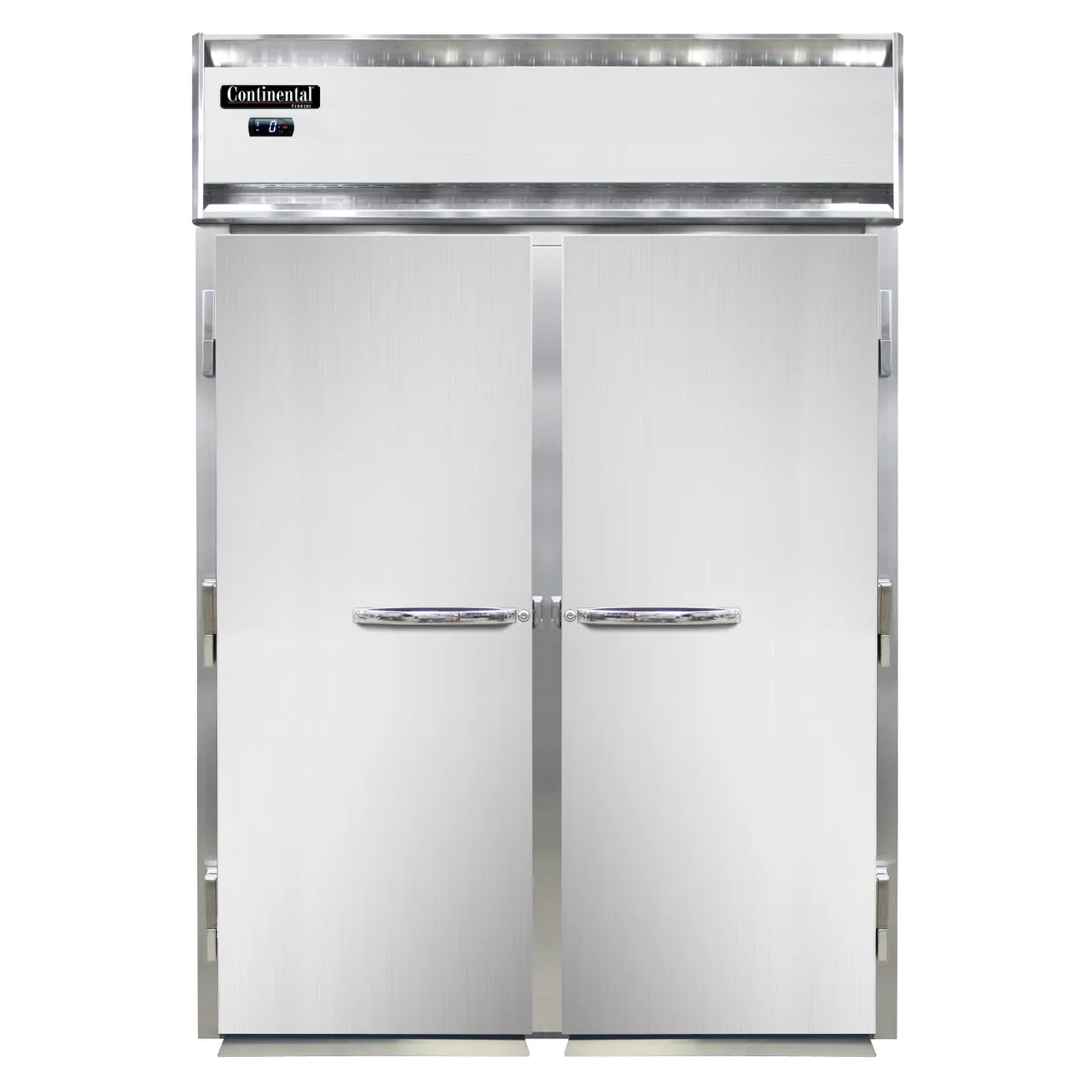 Continental Refrigerator D2FINE 68" 2-Section Roll-In Freezer, 2-Solid Doors, Top Mounted, 68 cu. ft., Stainless Steel Front