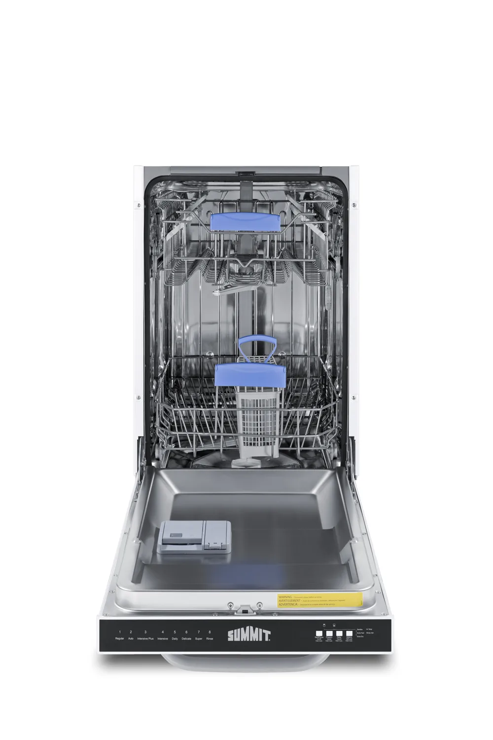 Summit DW183WADA 18" Residential Built-in Dishwasher, ADA Compliant / 8 Wash Programs - White Door