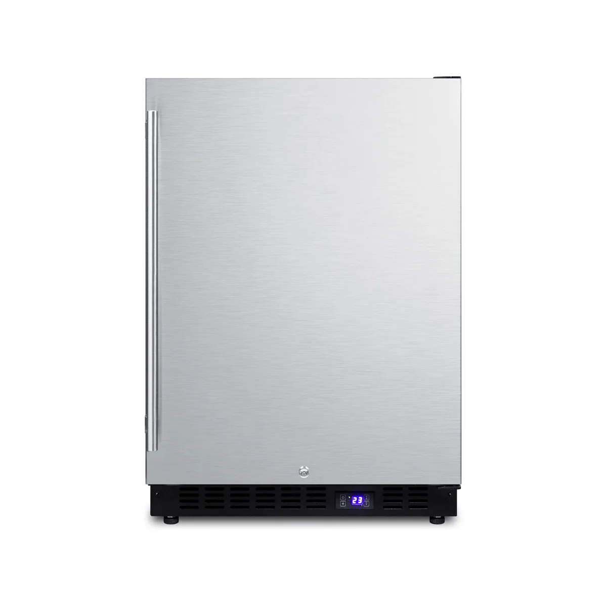 Summit SPFF51OS Outdoor Undercounter Freezer in Black, Stainless Steel Door, 4.72 cu. ft.