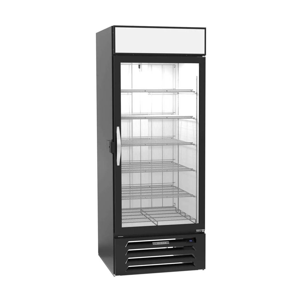 Beverage-Air MMF27HC-1-B-IQ 30" 1 Glass Door Merchandiser Freezer in Black, 26.5 cu. ft.