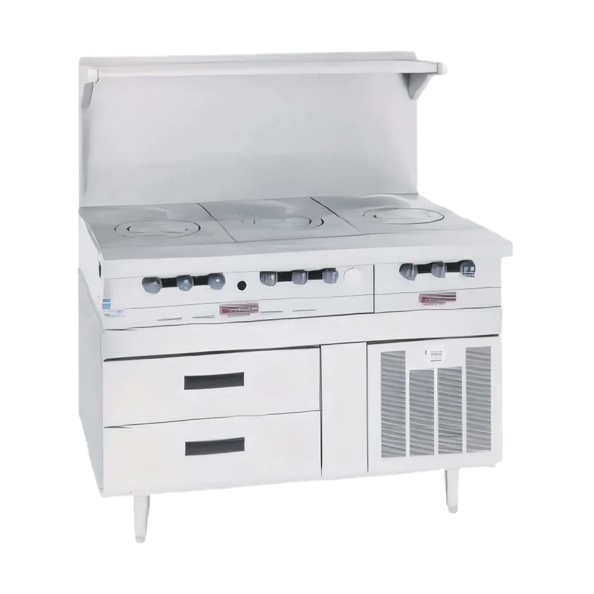 Garland US Range GN17R114 114" 8 Drawers Arctic Fire Refrigerated Chef Base, Remote