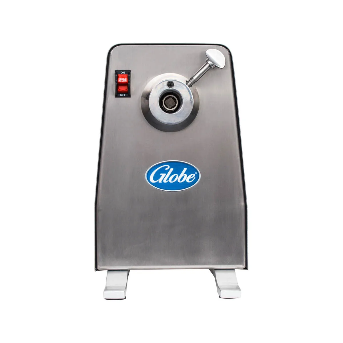 Globe GPD-L Power Drive Unit – 1 HP, 200 RPM, #12 Hub, Stainless Steel, Interlock, 115V 6A, Rubber Feet