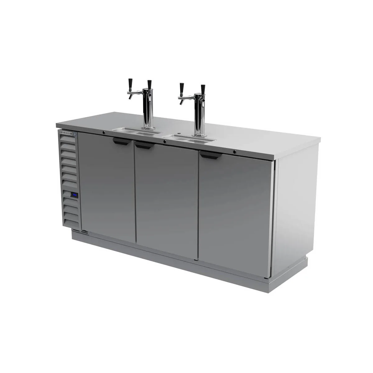 Beverage Air DD78HC-1-S 79" Draft Beer Cooler w/ 4 Kegs, 33.59 cu. ft., 2 Dual-Tap Towers
