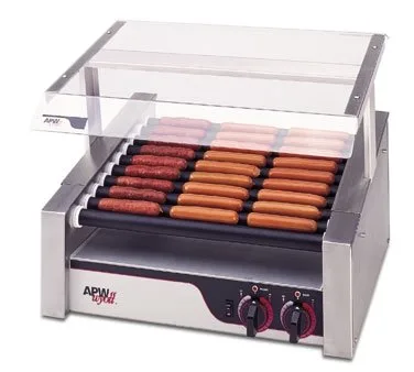 APW Wyott HRS-20S X*Pert™ Hotrod® Hot Dog Grill, (10) Slanted Tru-Turn Rollers
