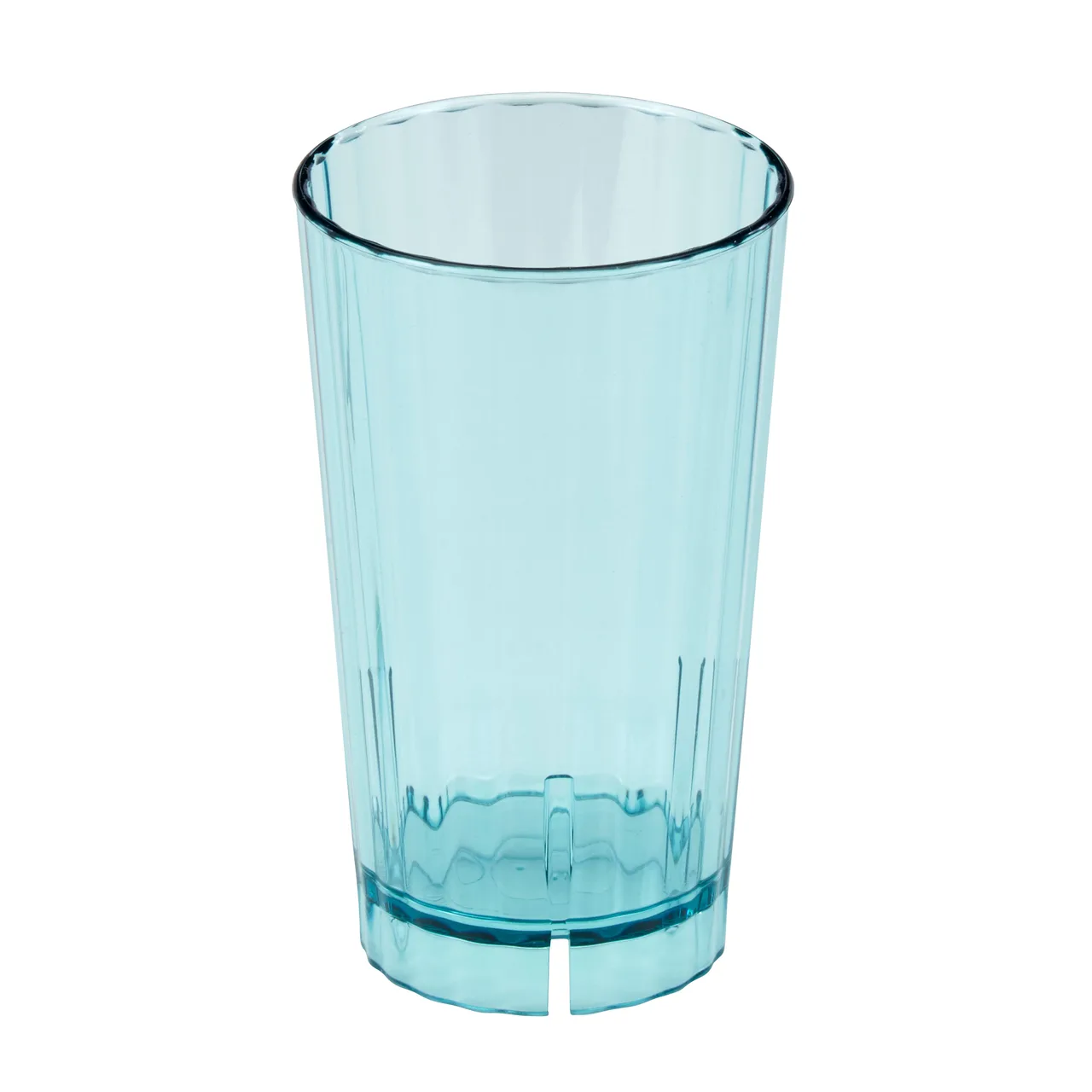 Cambro HT120CW196 Huntington Tumbler, 12 oz (3" Dia), Fluted PC, Azure Blue, Lugs, Made in USA
