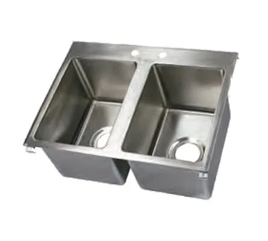 John Boos PB-DISINK101410-2-X Pro-Bowl Drop-In Sink, 2-Compartment