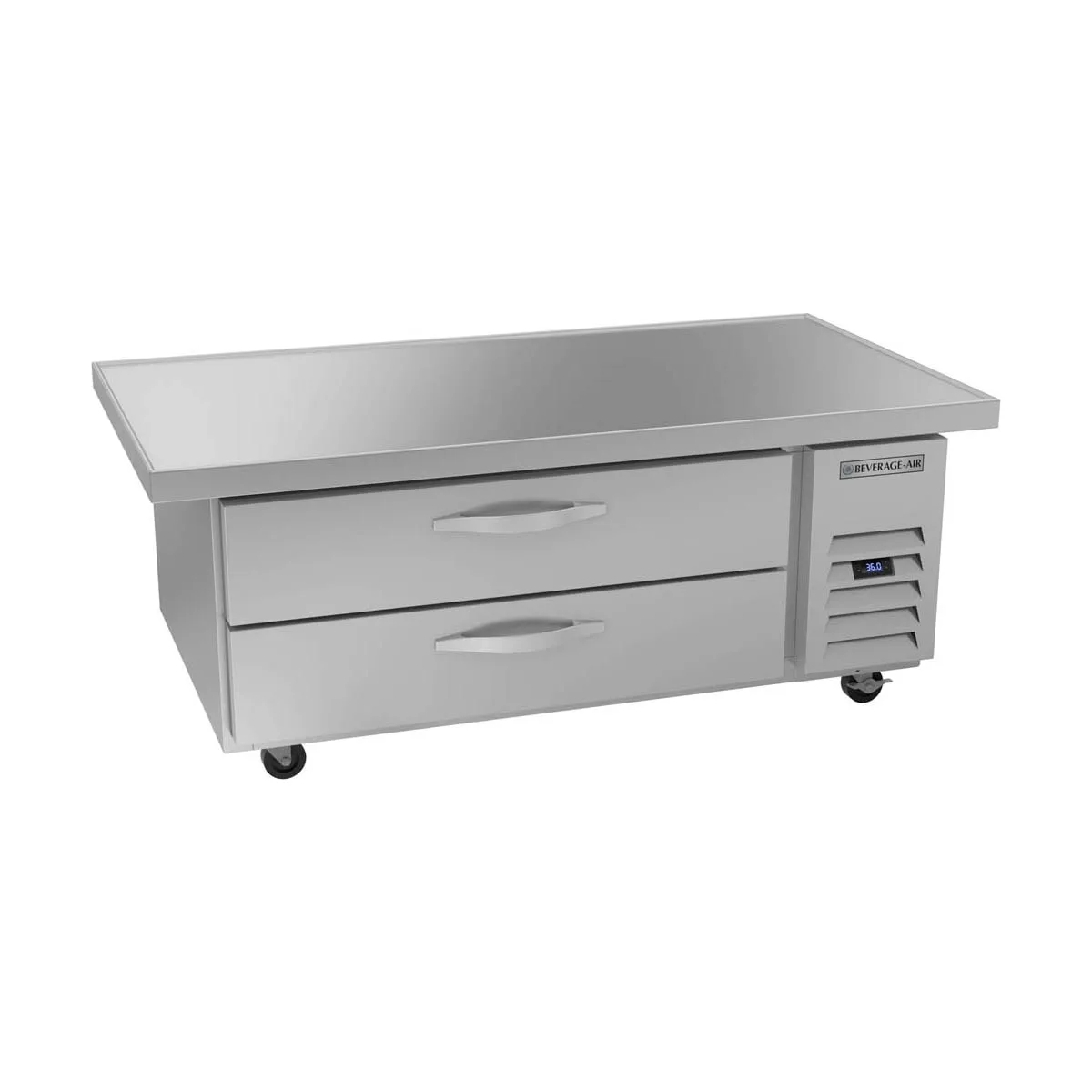 Beverage Air WTRCS52HC-60 60" 2 Drawers Refrigerated Chef Base w/ Marine Edge, 9.6 cu. ft.