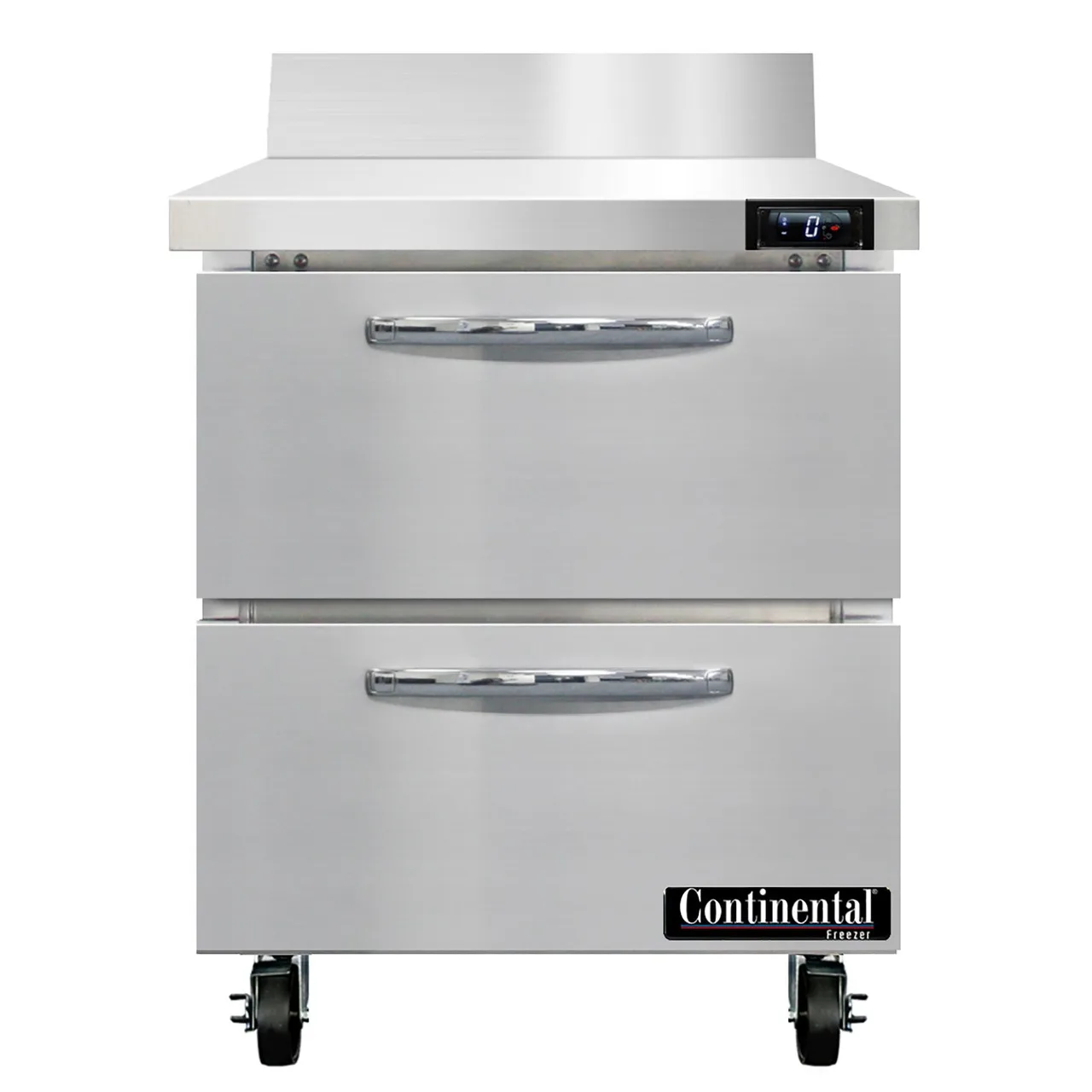 Continental Refrigerator SWF27NBS-D 27" 1-Section Worktop Freezer w/ 2 Drawers, 7.4 cu. ft.