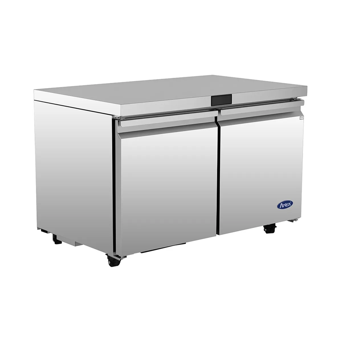 Atosa USA AUR60SD 60" Two Solid Door Undercounter Refrigerator, Stainless Steel, 15 cu. ft.