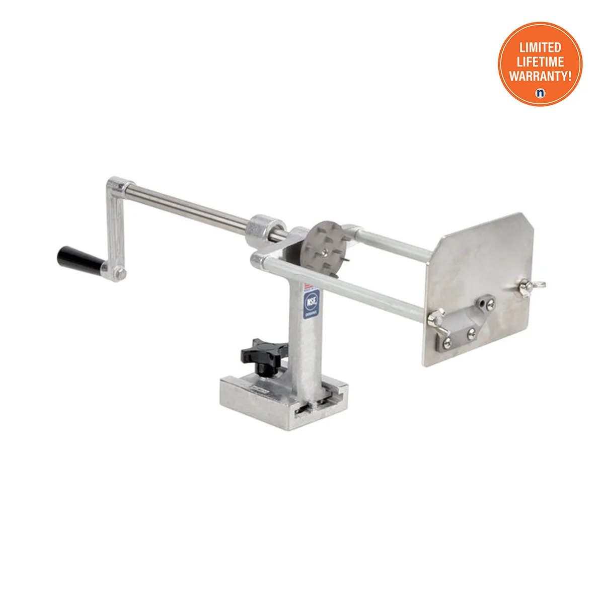 Nemco 55050AN-R Manual Spiral Fry Ribbon Cutter, Aluminum & Stainless Steel, Straight Blade, Screw Drive
