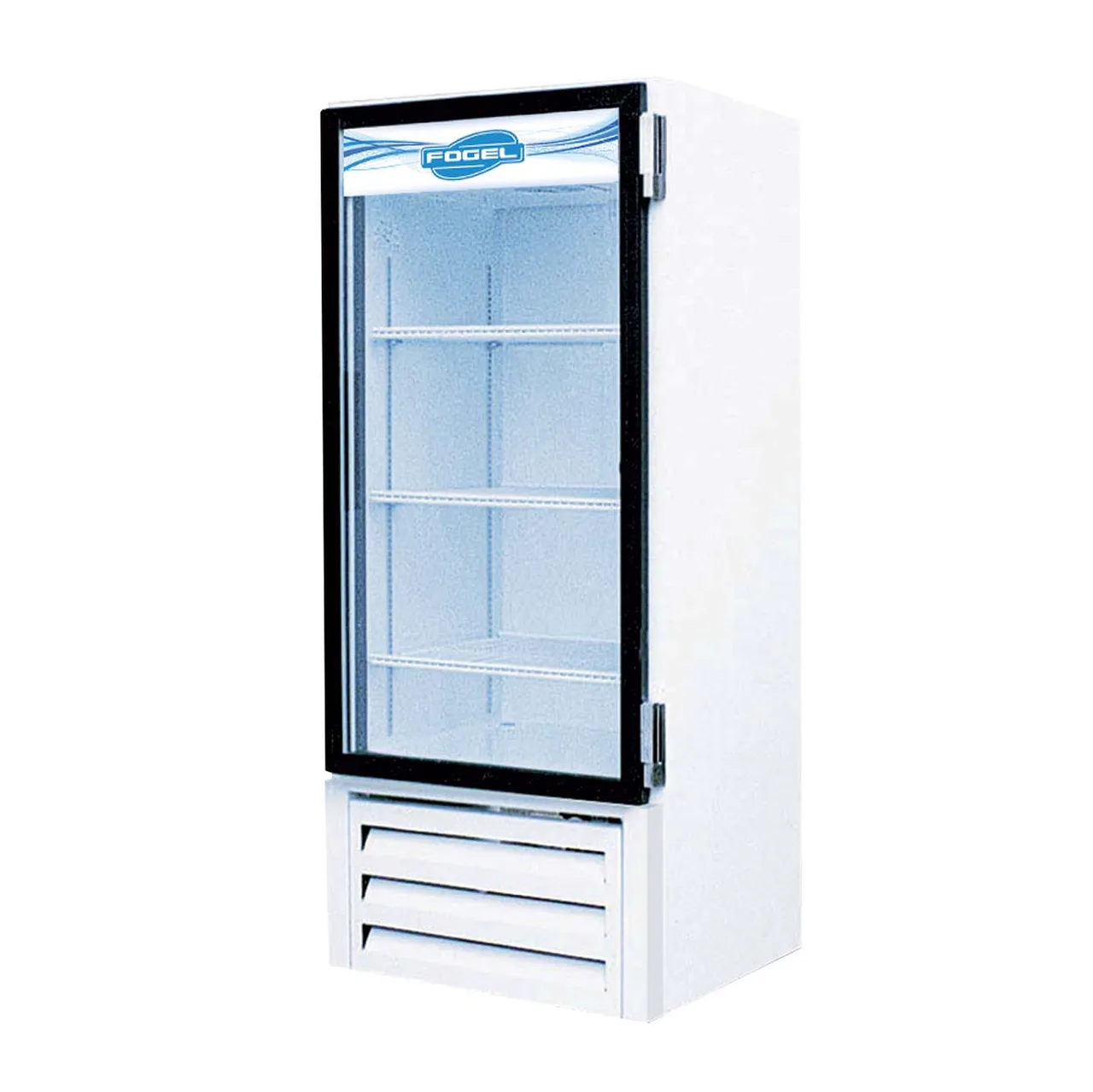 Fogel USA VR-15-HC 29" One Glass Door Refrigerated Merchandiser in White, 15 cu. ft.
