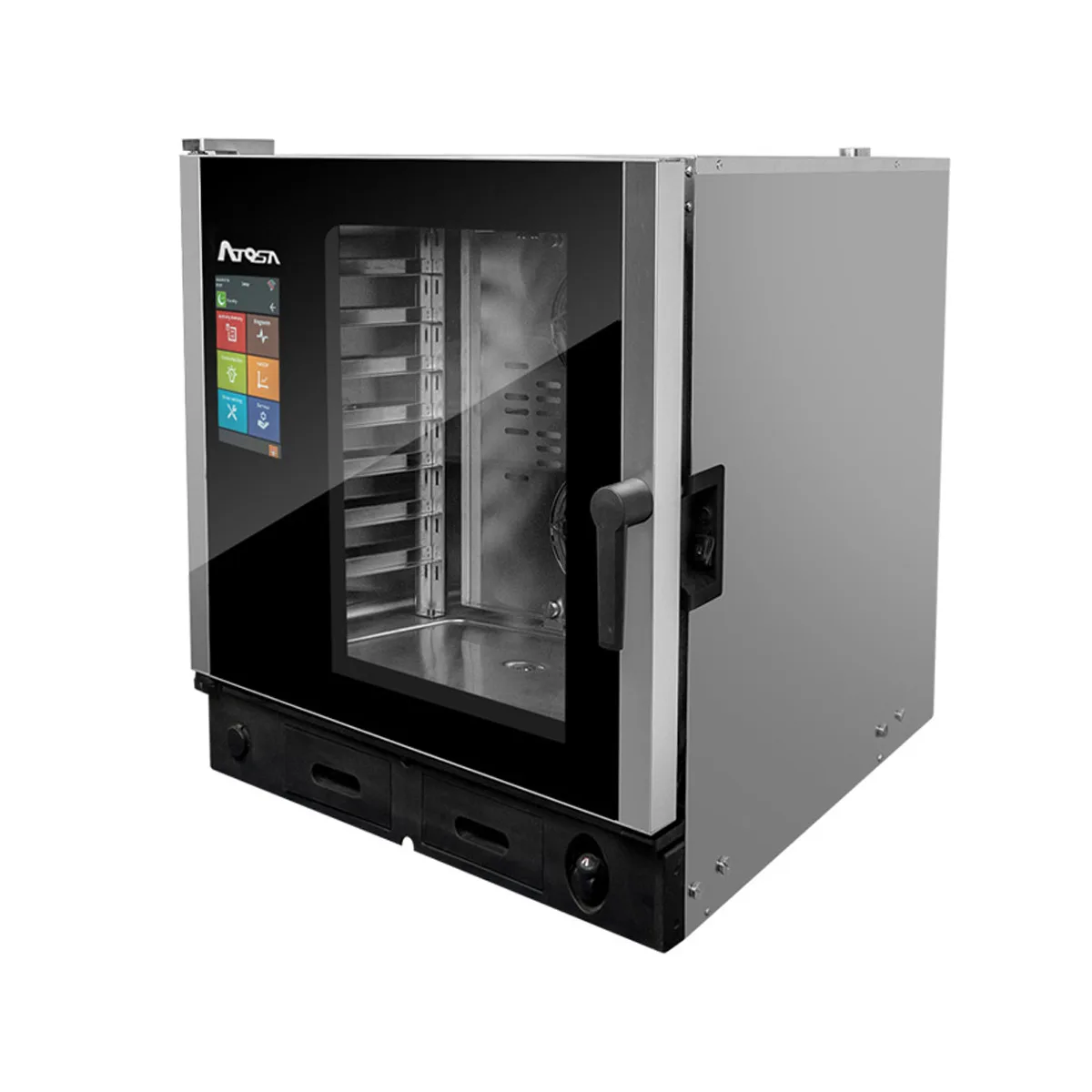 Atosa USA AEC-0711 E Half Size 7 Pan Electric Combi Oven w/ Smart Touchscreen, Boilerless, 208/240V