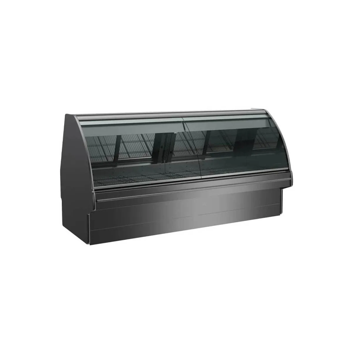Structural Concepts GMG12 146" Single Duty Curved Refrigerated Meat Display Case, Remote