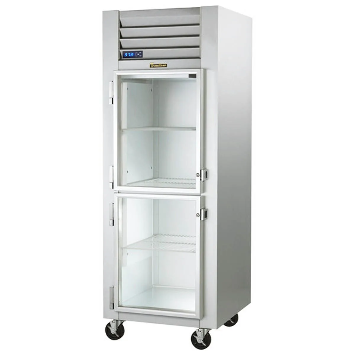 Traulsen G11001-032 30" 1-Section Reach-In Refrigerator w/ 2 Glass Left Hinged Half-Doors, Top Mount, 23.67 cu. ft.