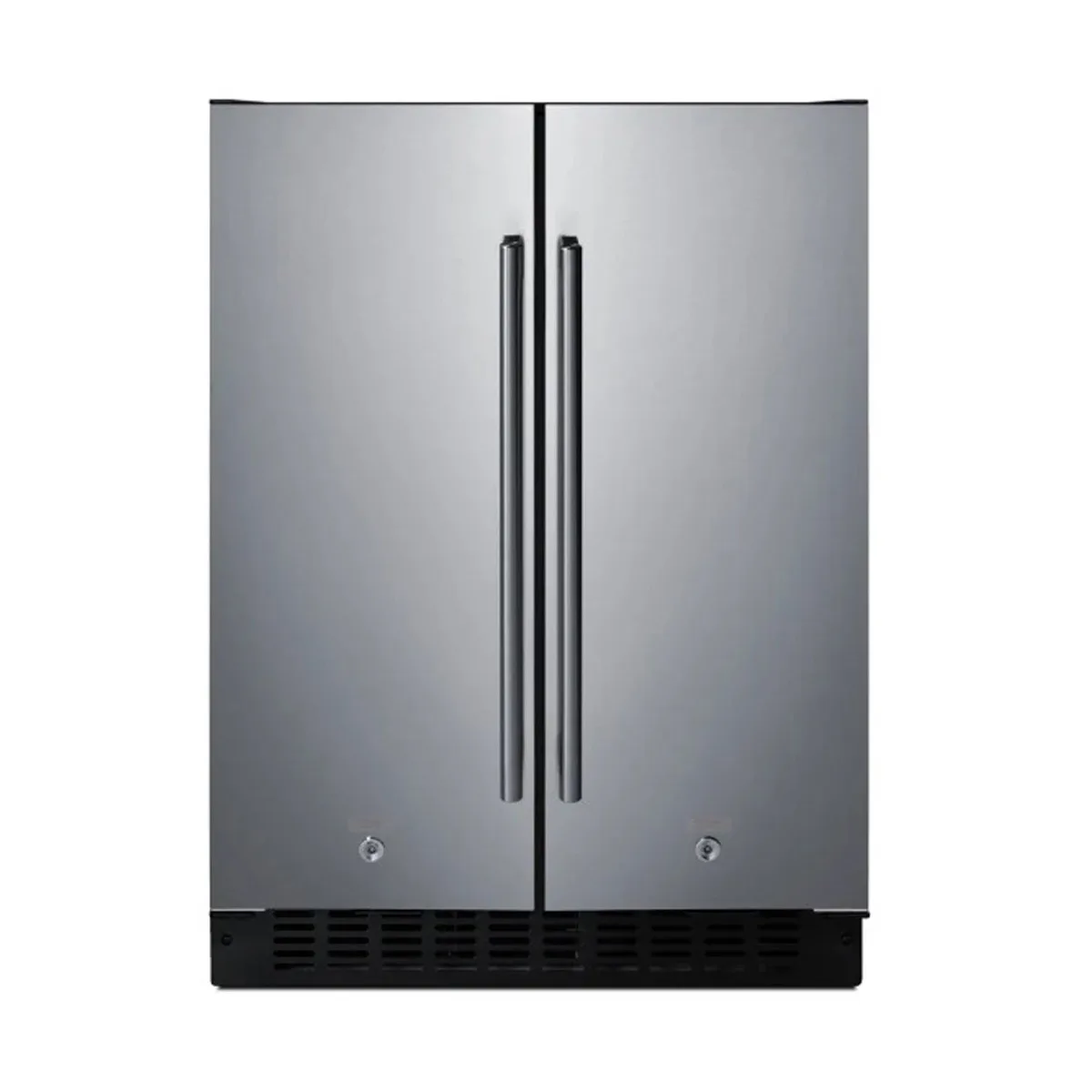 Summit FFRF24SS Reach-In Refrigerator Freezer in Black, w/ Stainless Steel Door, 3.78 cu. ft.