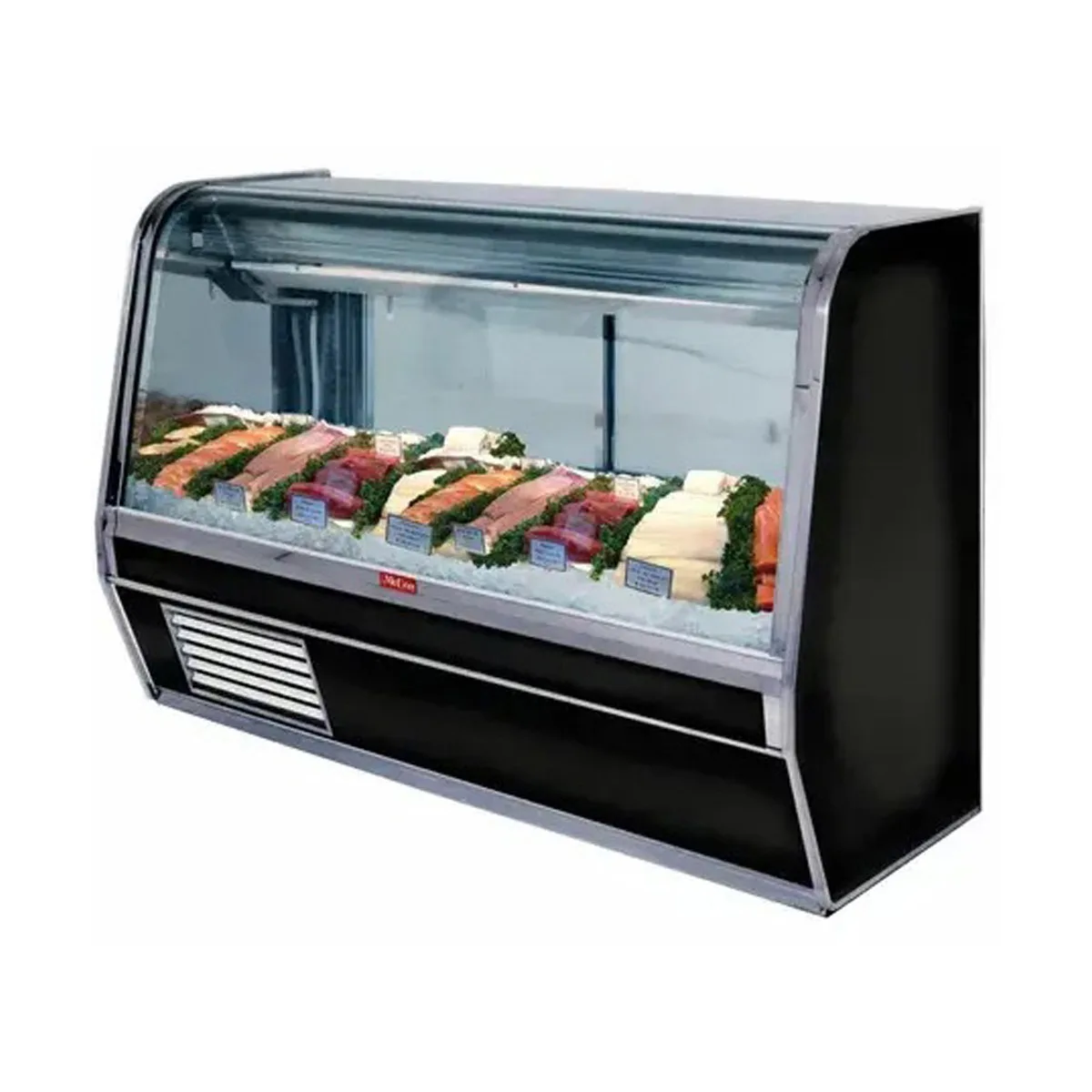 Howard-McCray SC-CFS32E-4-BE-LED 50" Flat Refrigerated Seafood Display Case, Black