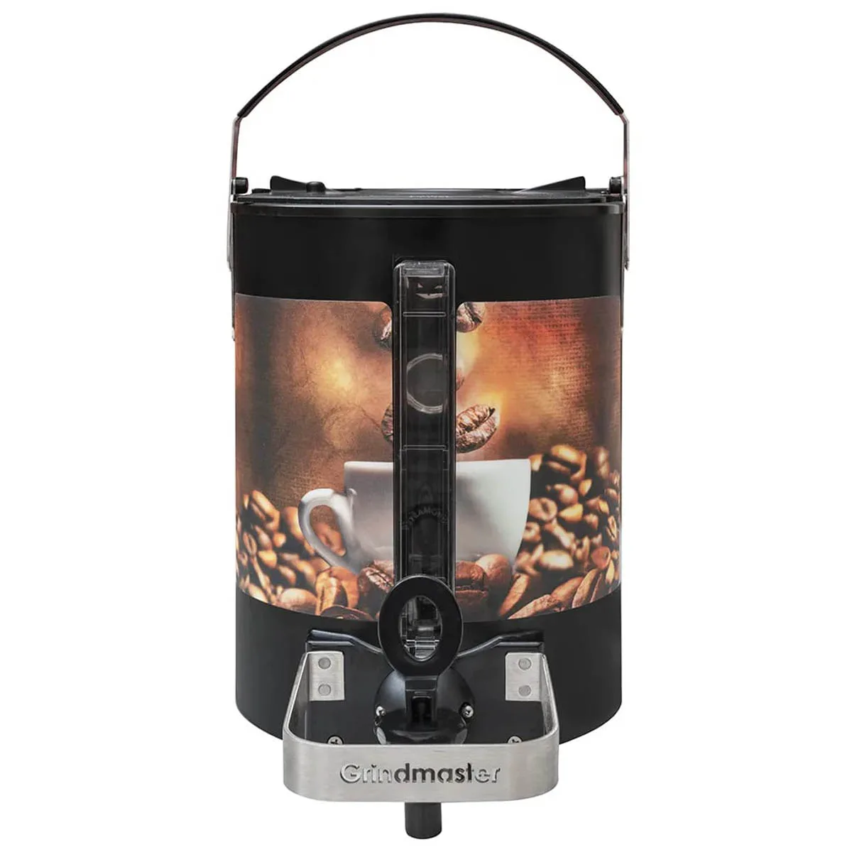 GRINDMASTER AS15 9" Air-Heated Shuttle® Satellite Coffee Warmers & Servers, 1.5 Gal = 192 Oz / Black
