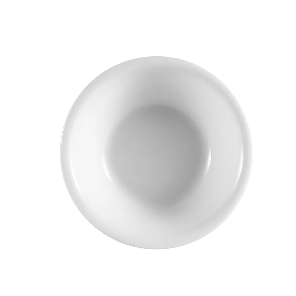 CAC China HMY-11 Harmony Fruit Dish, 5 Oz., 4-3/4" Dia., 1" H, Round Porcelain, White, Emb. – 1 Dozen