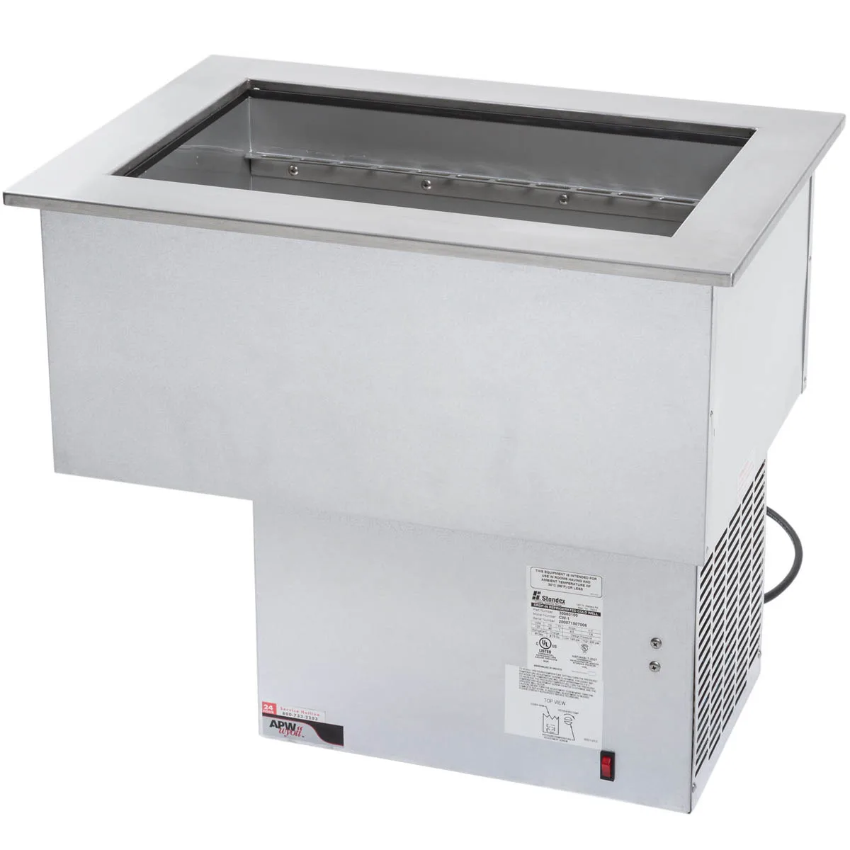 APW Wyott CW-1 One Pan Drop In Refrigerated Cold Food Well, 1 Pan