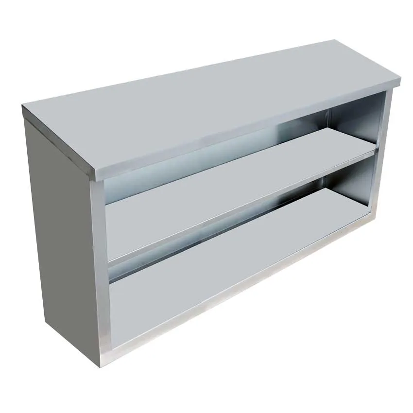 Omcan USA 46409 Wall-Mounted 48"W x 15"D x 32-1/2"H 380 lb 18 Gauge 304 Stainless Steel Shelf