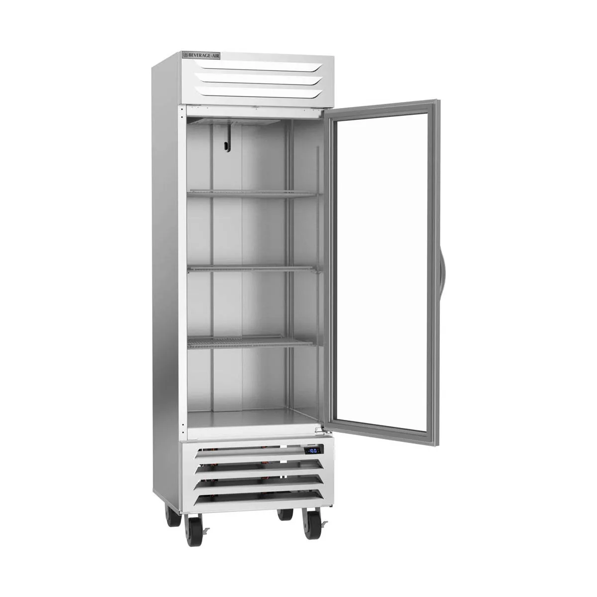 Beverage Air FB19HC-1G 27" One Section Reach-In Freezer w/ Glass Door, Bottom Mount, 18 cu. ft.
