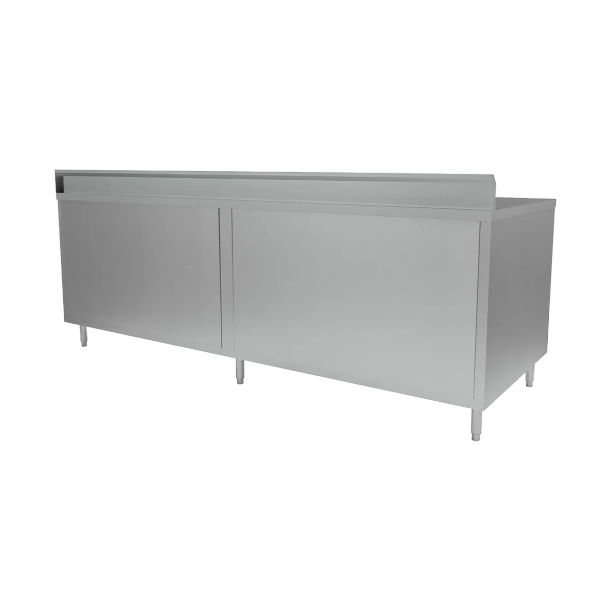 BK Resources CSTR5-36120H 120" Work Table, Cabinet Base with 4 Hinged Doors