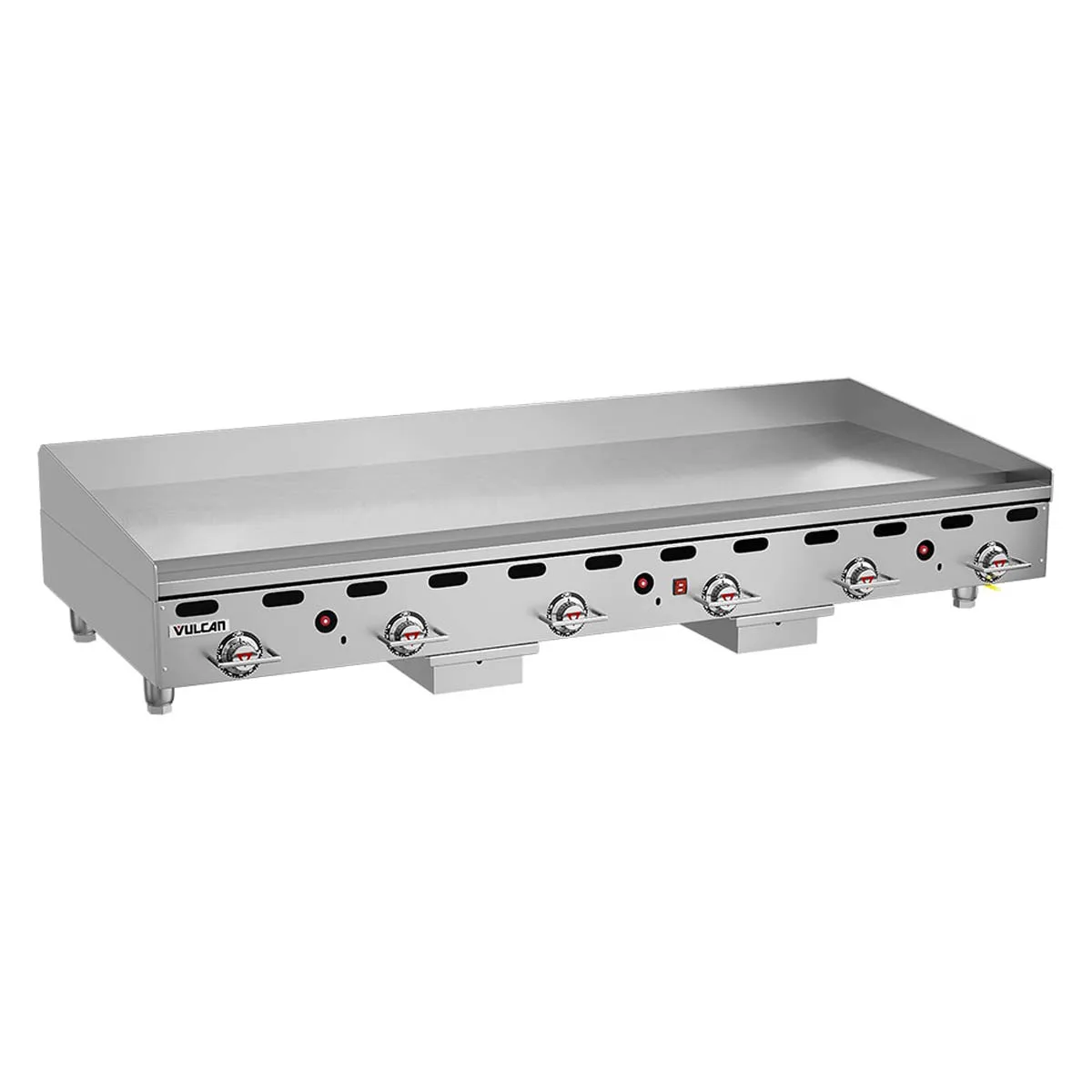 Vulcan 972RX 72" Countertop Gas Griddle, Snap-Action Thermostat, 24" Deep, 162.000 BTU