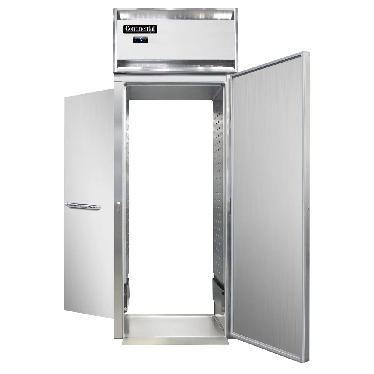 Continental Refrigerator D1FINRT 35" 1-Section Roll-Thru Freezer, 2-Solid Doors, Top Mounted, 32 cu. ft., Stainless Steel Front