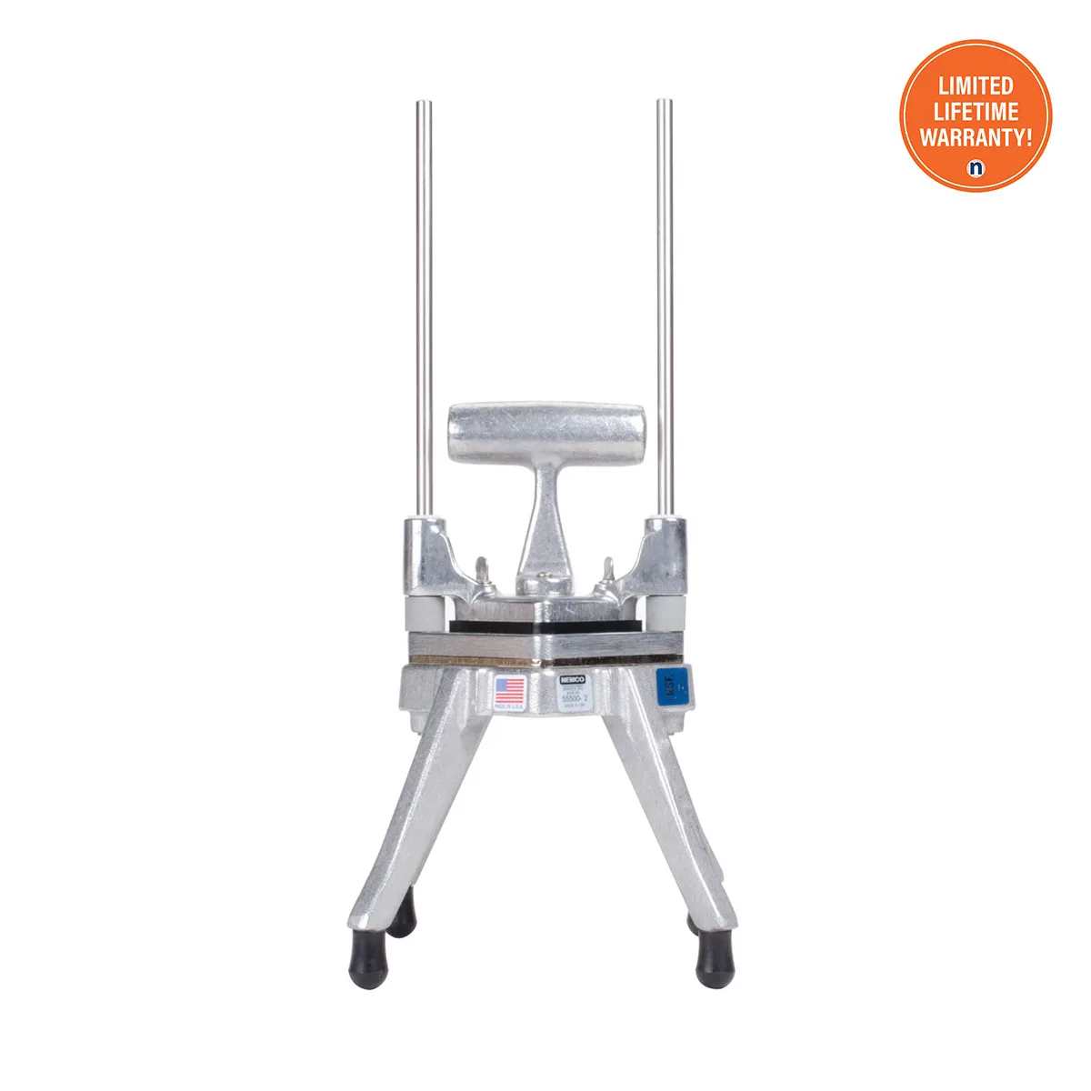 Nemco 55500-2 Manual Easy Chopper Dicer, 8" Width, 3/8" Cut, Aluminum Base, Handle, 300‑Series Stainless Blade