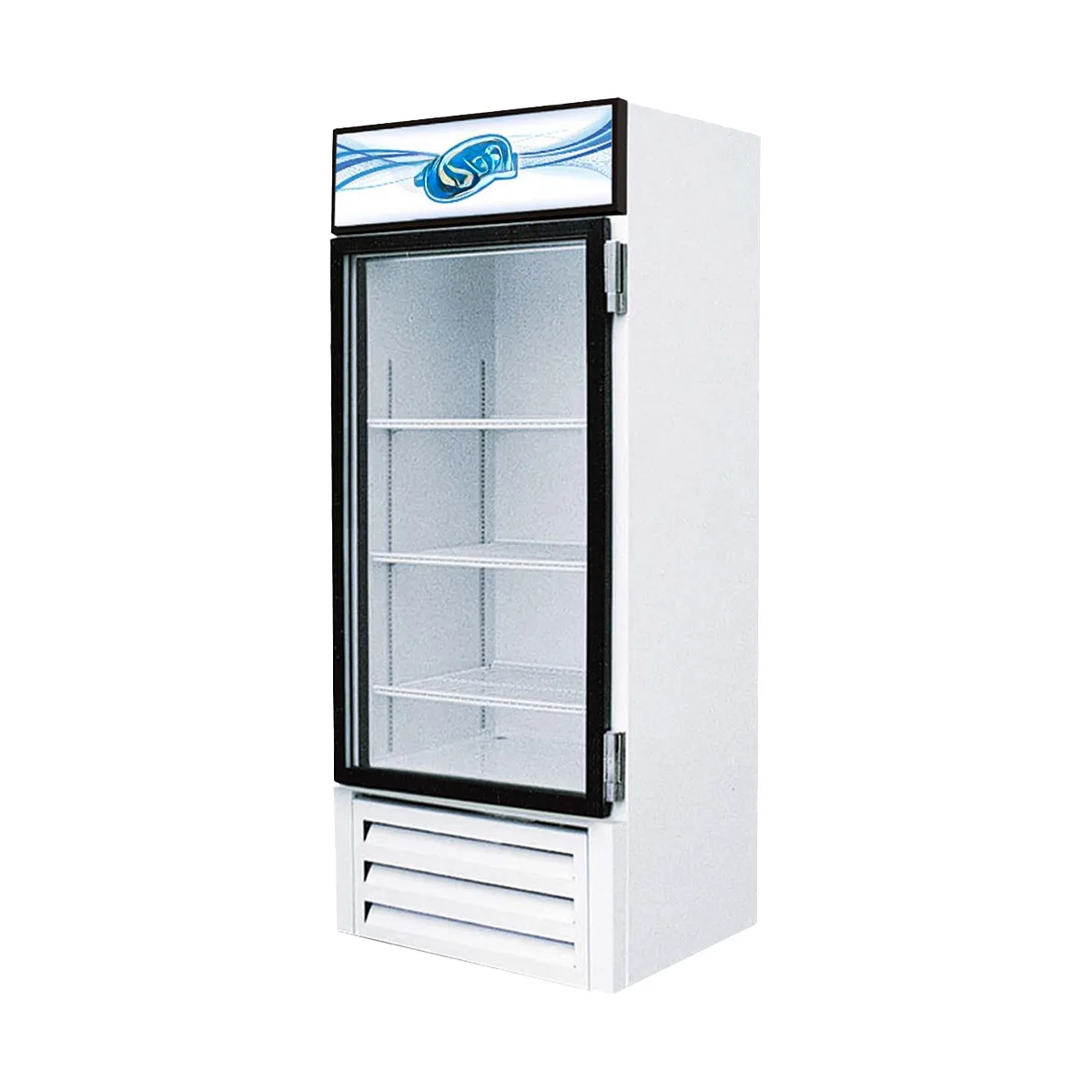 Howard-McCray VR-17-RE-HC-US 30" One Section Glass Door Merchandiser Refrigerator in White, 17 cu. ft.